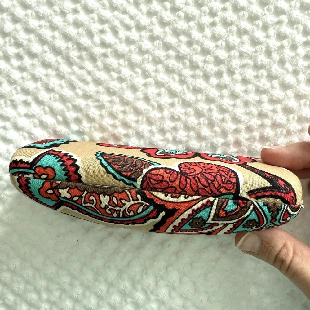 Vera Bradley Glasses Case Desert Floral Design Hard Shell Colorful‎ Sunglasses